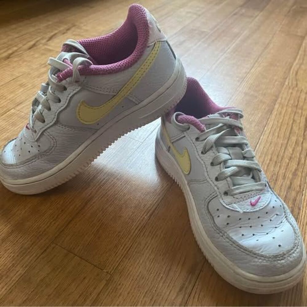 Nike Air force 1 Little kid toddler size 11c pink yellow blue pastels kidcore